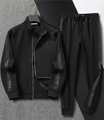 Stylish Black Calvin Klein Tracksuit With Branded Tape Detailing For Modern Athleisure #A30266