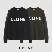Celine Black And Olive Green Logo Knit Sweaters For Timeless Fashion Looks #999909765