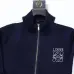 Loewe Navy Blue Tracksuit With White Stripes And Brand Logo For Stylish Athleisure Wear #A24247