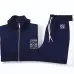 Loewe Navy Blue Tracksuit With White Stripes And Brand Logo For Stylish Athleisure Wear #A24247