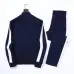 Loewe Navy Blue Tracksuit With White Stripes And Brand Logo For Stylish Athleisure Wear #A24247