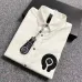 Chrome Hearts Shirts Elegant White Shirt With Distinctive Black Embroideries And Pendant Accent #999919237
