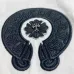Chrome Hearts Shirts Elegant White Shirt With Distinctive Black Embroideries And Pendant Accent #999919237