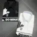 Dsquared2 Black Dress Shirt With Bold White Graphic Print For Edgy Fashion Statements #A23525