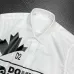 Dsquared2 White Dress Shirt With Bold Graphic Print For Edgy Fashion - Forward Styling #A23526