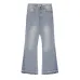 Gallery Dept Light Blue Flared Jeans With Contrast Side Panels And Frayed Hems For Trendy Looks #A32232