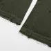Gallery Dept Olive Green Flared Jeans Distressed Military Inspired Denim #A45147