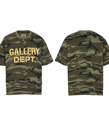 Trendy Gallery Dept Camouflage Print T Shirt With Bold Brand Lettering For Streetwear Fans #A32233