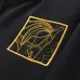 Stylish Black Hermès Hoodie With Gold Embroidered Artistic Emblem For Luxury Casual #A30241