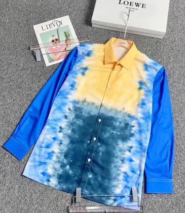 Loewe Tie - Dye Effect Shirt With Contrast Collar For Artistic Fashion Enthusiasts #999924562