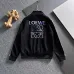 Stylish Loewe Black Tracksuit With Blue And White Stripes And Logo For Trendy Casual Wear #A30148