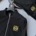 Loewe Black Tracksuit Set With Signature Yellow Anagram Emblem For Luxury Sporty Style #999902220