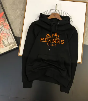 Hermès Paris Logo Black Hoodie For Sophisticated Streetwear Aesthetic #999924857