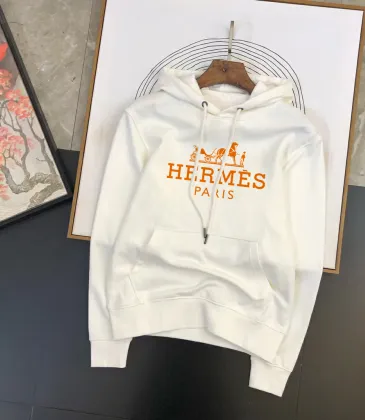 Hermès Paris Printed White Hoodie For Timeless Luxury Streetwear Style #999924858