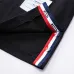 Thom Browne Navy Polo Shirt With Iconic Striped Details For Timeless Style #9873643