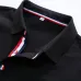 Thom Browne Navy Polo Shirt With Iconic Striped Details For Timeless Style #9873643