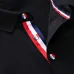 Thom Browne Navy Polo Shirt With Iconic Striped Details For Timeless Style #9873643