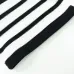 THOM BROWNE Black Polo Shirt With Signature White Stripes For Elevated Casual Style #999932959