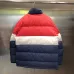 Thom Browne Inspired Color Block Puffer Jacket With High Neck And Button Closure For Winter #999918377