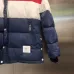 Thom Browne Inspired Color Block Puffer Jacket With High Neck And Button Closure For Winter #999918377