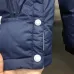Thom Browne Inspired Color Block Puffer Jacket With High Neck And Button Closure For Winter #999918377