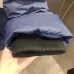 Thom Browne Inspired Color Block Puffer Jacket With High Neck And Button Closure For Winter #999918377