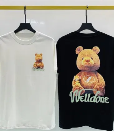 We11done Teddy Bear Print T - Shirts In White And Black For Cute Streetwear Styles #99905086