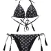 Louis Vuitton Black Monogram Bikini Set With Tassel Details For Luxe Beach Style #9120033