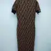 Fendi Monogram Knit Dress Showcasing Timeless Design And Signature Pattern For Women #9121109