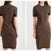 Fendi Monogram Knit Dress Showcasing Timeless Design And Signature Pattern For Women #9121109