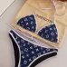 Louis Vuitton Inspired Blue Bikini Set with Classic Monogram Patterns #99116375