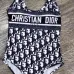 Christian Dior Monogram One - Piece Swimsuits In Pink And Navy For Stylish Beach Looks#9122120