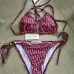 Christian Dior Pink Monogram Bikini Set For Luxurious Beach And Pool Style #9123725