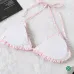 Dior Pink Monogram Printed Bikini Set For Chic Summer Beach Looks #9874290