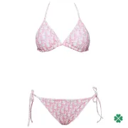 Dior Pink Monogram Printed Bikini Set For Chic Summer Beach Looks #9874290