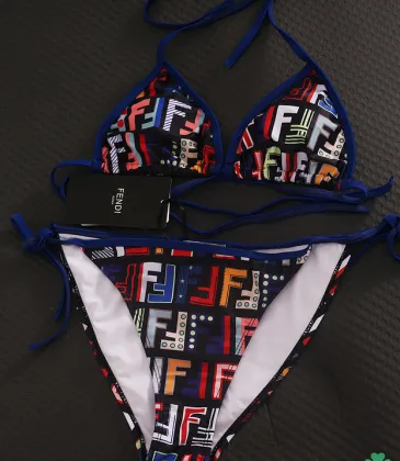 Colorful Fendi FF - Patterned Bikini Set For Trendy Beach Style #99116346
