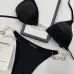 Stylish Black Gucci Bikini Set With Gold Chain Accents For Fashion Lovers #99116349