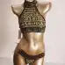 Chic Versace - Patterned Halter Neck Lingerie Set for Fashion Enthusiasts #99116368