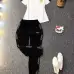 Versace - Inspired White Tee And Black Track Pants Set For Trendy Casual Wear #9874303
