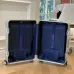 Stylish Silver Off - White Aluminum Luggage With Distinctive Branding For Travel And Fashion #A26261