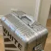 Stylish Silver Off - White Aluminum Luggage With Distinctive Branding For Travel And Fashion #A26261