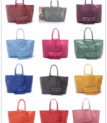 Colorful Goyardine Patterned Tote Bags With Matching Pouches For Fashionable Everyday Use  #A31507
