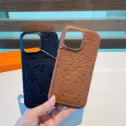 Louis Vuitton Embossed Monogram iPhone Cases With Card Slots  #A40740