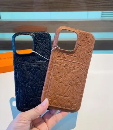 Louis Vuitton Embossed Monogram iPhone Cases With Card Slots  #A40740