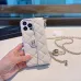 Chanel Quilted Leather iPhone Cases With Chain Straps And CC Logo #A40748