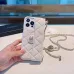 Chanel Quilted Leather iPhone Cases With Chain Straps And CC Logo #A40748