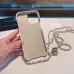 Chanel Quilted Leather iPhone Cases With Chain Straps And CC Logo #A40748