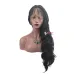 Hot Sale Europe and America wigs women's front lace chemical fiber long curly hair wig set factory spot wholesale  LS-006 #9117112