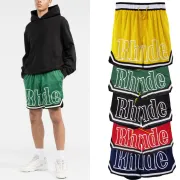 Trendy Rhude Basketball Shorts And Hoodie Set For Casual Streetwear Looks #A29995