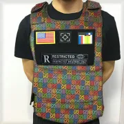 GUCCI Colorful Patterned Tactical Vest With Distinctive Patches For High - Fashion Streetwear #999926643
